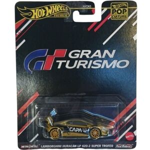 GRAN TURISMO LAMBO HURACAN LP 620-2 SUPER TROFEO-HotWHeeLs PREMIUM,1:64,Gold+BLK
